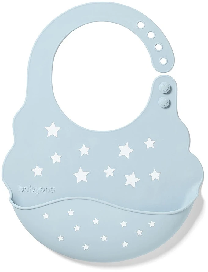 BabyOno seilinukas silikoninis, mėlynas, žvaigždės, 829/05