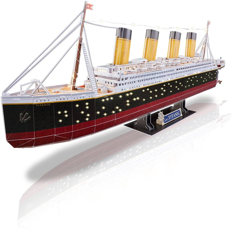 Revell 3D dėlionė RMS Titanic su LED apšvietimu, 266 detalių, 10+