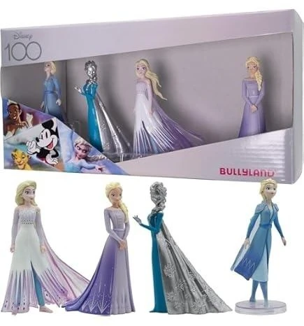 Bullyland,Disney Bullyland - WD 100 metų platininis „Ledo šalis“ dovanų dėžutė - 4 figūrėlės (525393)