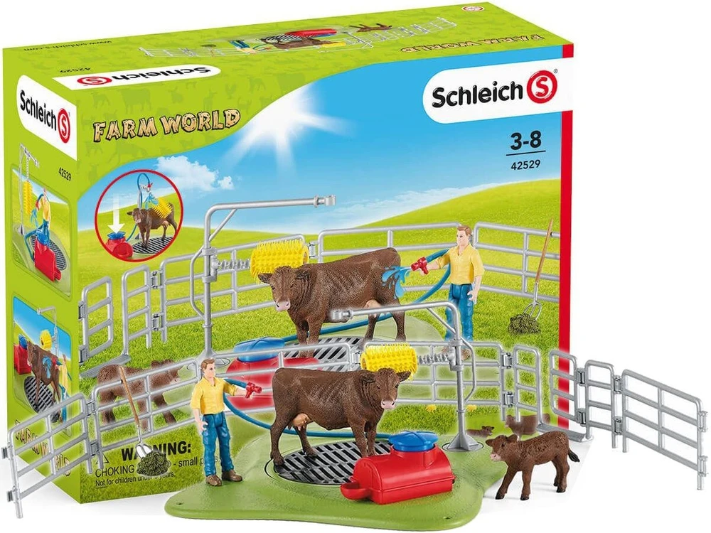 SCHLEICH FARM WORLD Karvių prausimo stotis