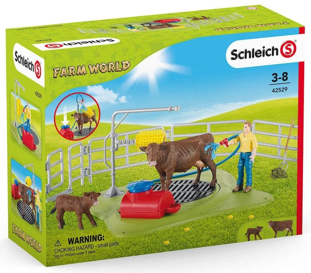 SCHLEICH FARM WORLD Karvių prausimo stotis