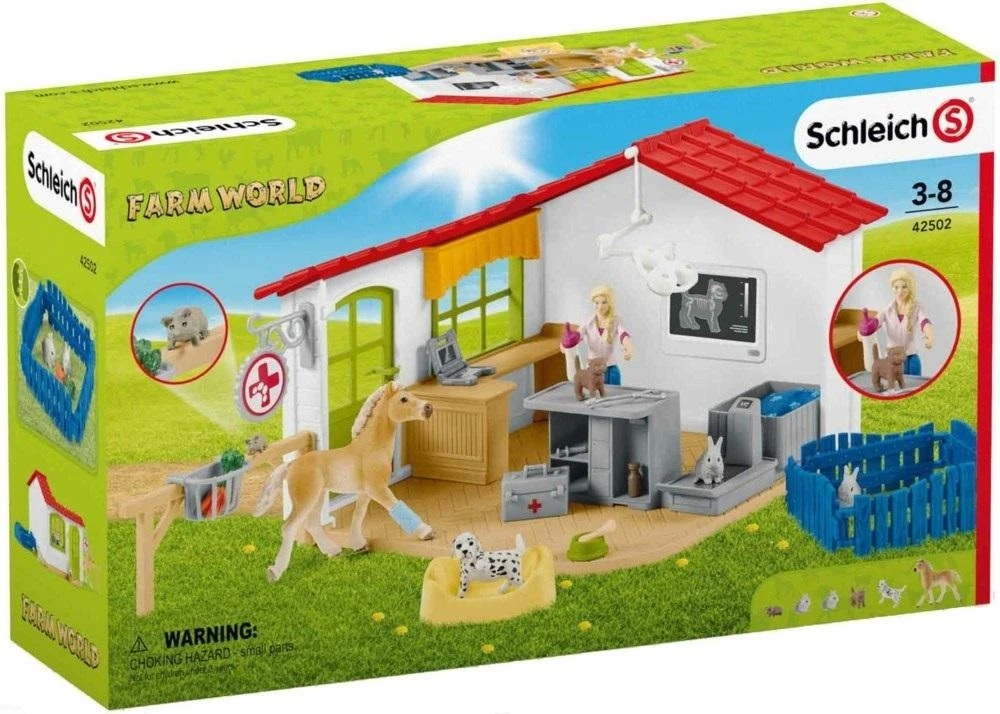 Schleich Tierarzt-Praxis TierarztPraxis mit Haustieren (42502)