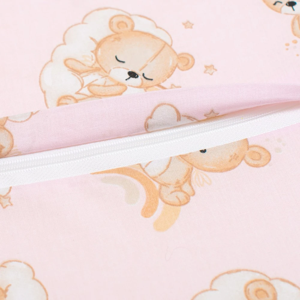 Sėdynės pagalvėlė vaikų kėdutei New Baby BASIC Bear rožinė