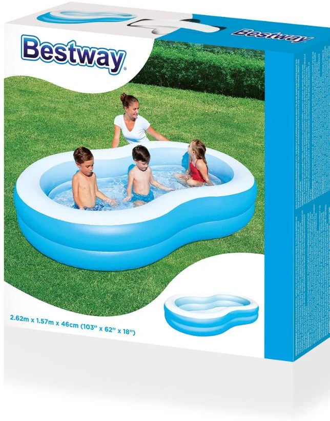 BESTWAY baseinas šeimai Lagūna 262cm x 157cm x 46cm,54117B