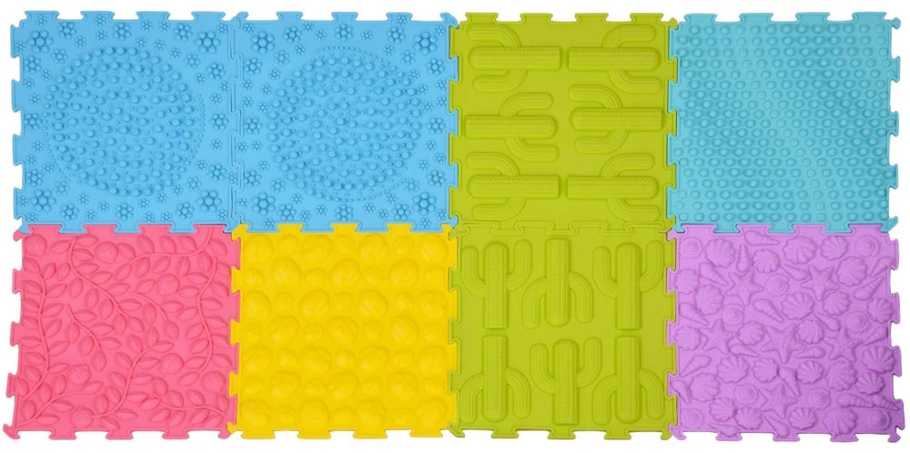 Jokomisiada Rubber Dėlionė sensory mat, 8 pieces - development and fun ZA5862