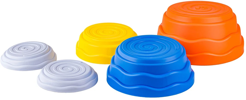 Sensorinis vaikų takelis mėlyni balansavimo akmenys 5 vnt