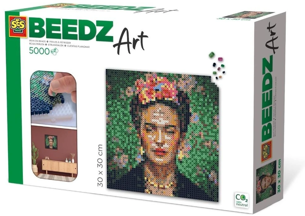 SES Rankdarbių rinkinys karoliukams Frida Kahlo 5000 vnt