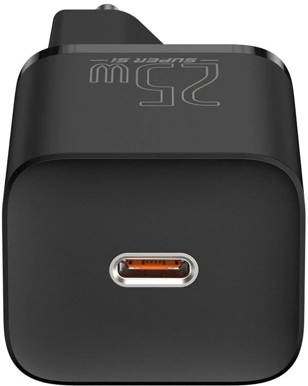 Sieninis įkroviklis Baseus Super Si 1C 25W USB Type C juodas