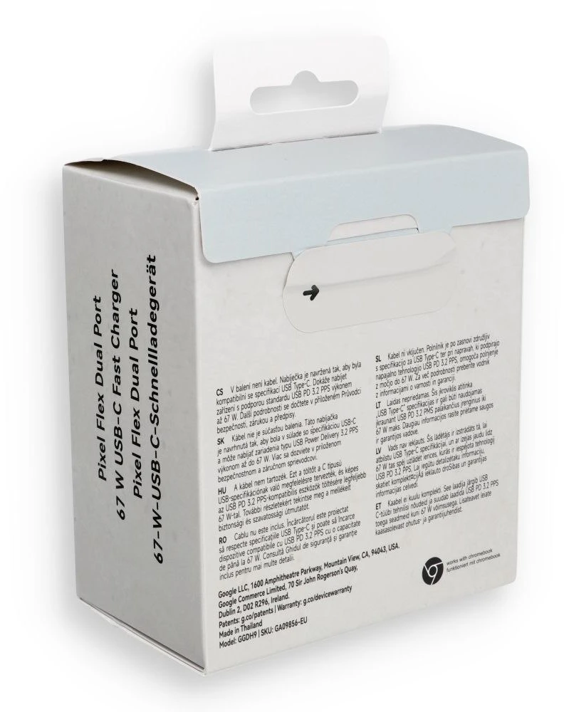 Originalus GOOGLE įkroviklis C tipo PD 45W GA0573 baltas lizdas