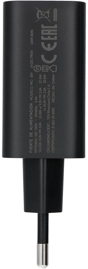 LENOVO (MOTOROLA) original charger Type C 30W MC309 juodas bulk