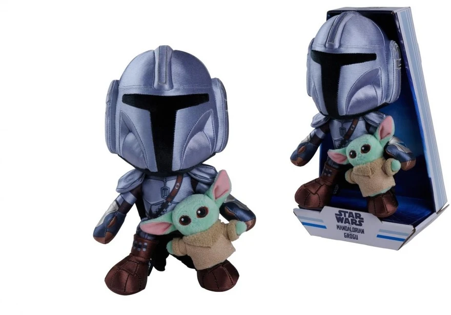 Simba Disney Mandalorian figūrėlė su mini Grogu 25 cm