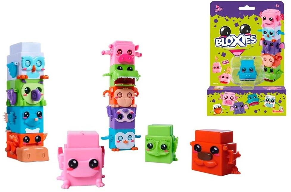 Simba Kūrybinis žaidimas Bloxies 4 dalių rinkinys, spalvotas