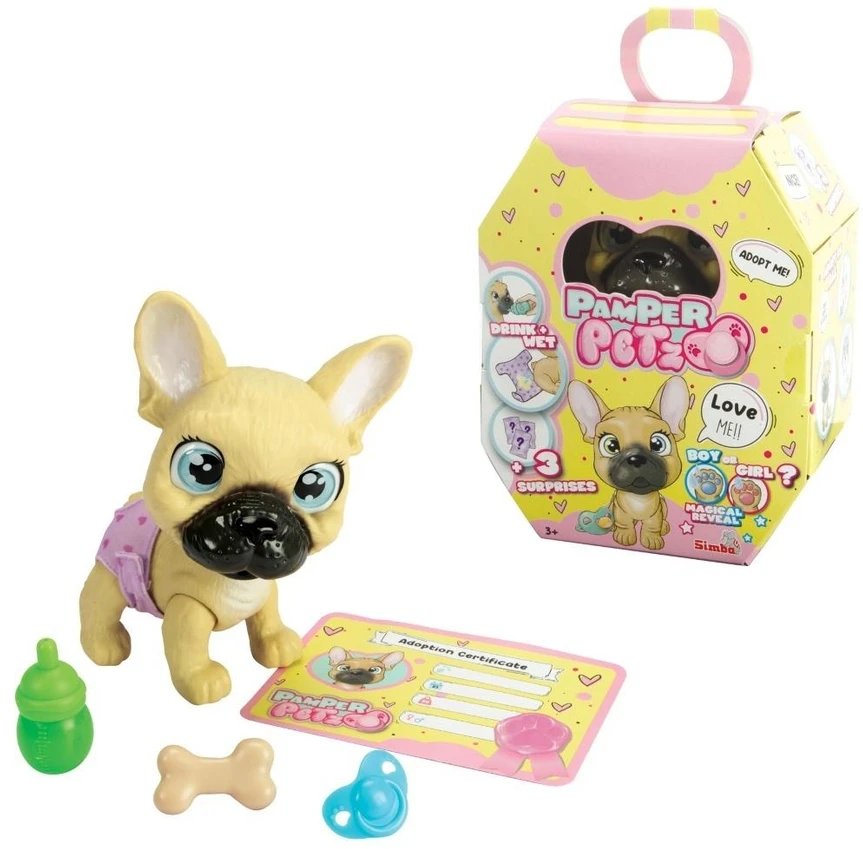 Simba Interaktyvus žaislas prancūzų buldogas 15 cm
