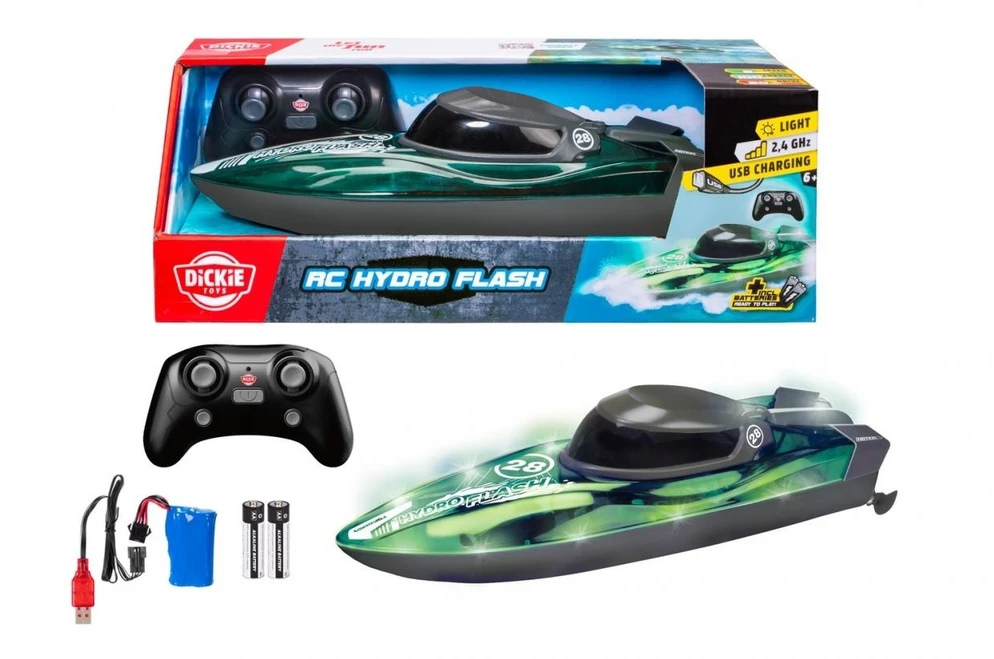 Simba Nuotoliniu būdu valdoma motorinė valtis Hydro Flash 31 cm