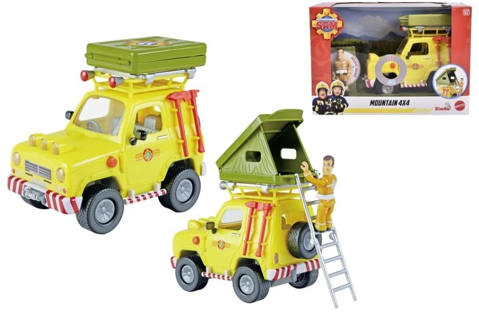 Simba Žaislinis Strażak Sam džipas 4x4 su palapine