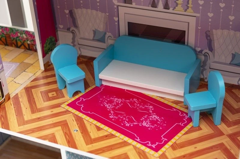Šiuolaikinė prabangi vila – lėlių namelis Barbie