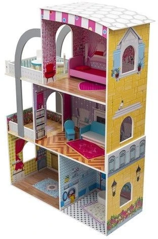 Šiuolaikinė prabangi vila – lėlių namelis Barbie
