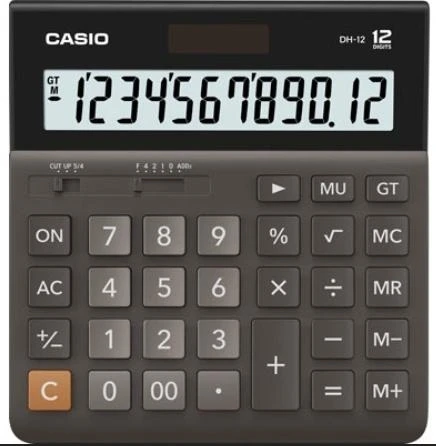 Stalinis skaičiuotuvas CASIO DH-12, 151 x 159 x 28.5 mm