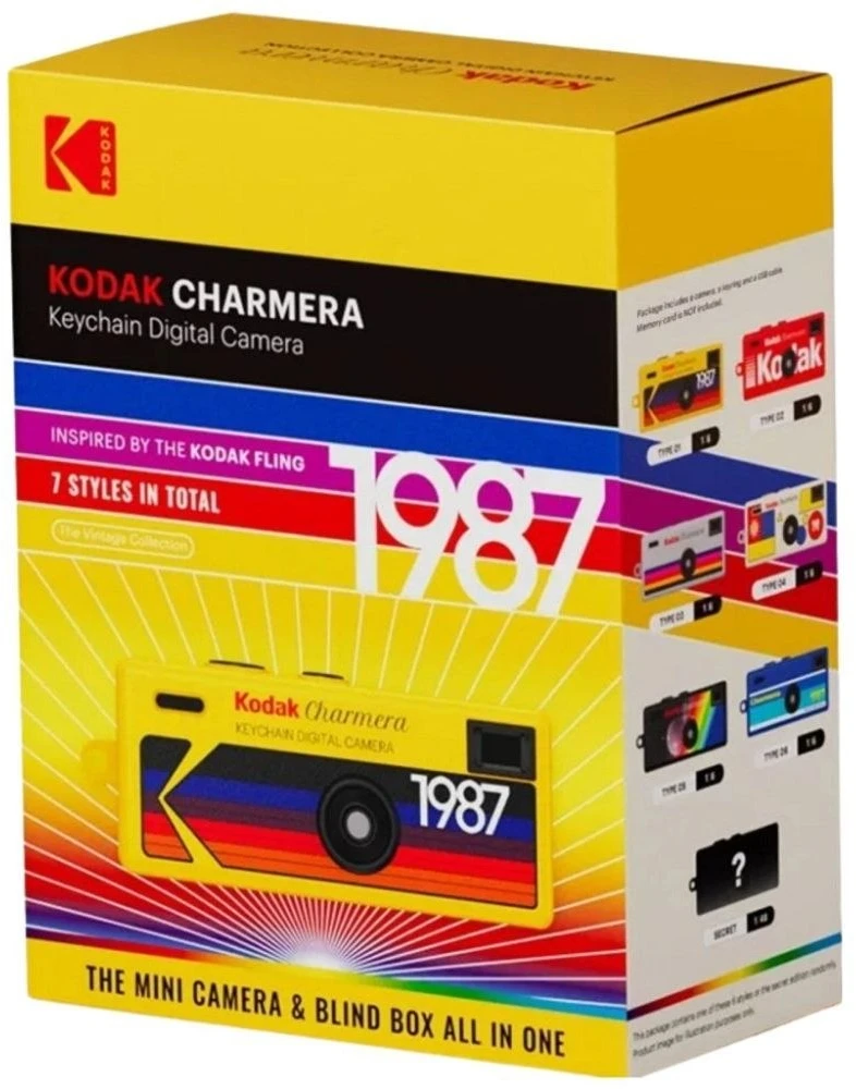 Kodak Charmera raktų pakabukas skaitmeniniams fotoaparatams žaliuzių dėžutė
