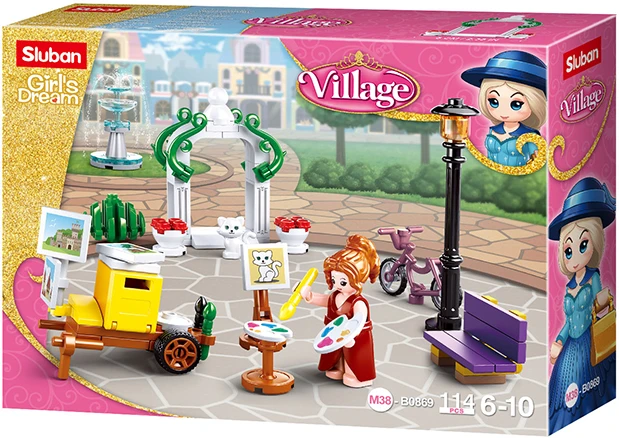 Sluban Village Park konstruktoriaus rinkinys 114 vnt. M38-B0869