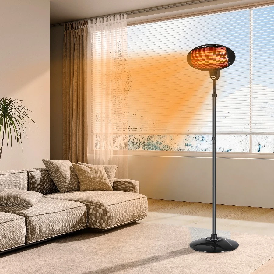 Sodo skėtis, elektrinis terasos šildytuvas, stovimas, pakabinamas, 2000W Bauerkraft