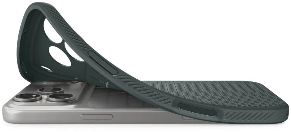 Dėklas Spigen Liquid Air Case for iPhone 18 Pro Max / 17 Pro Max - Žalias