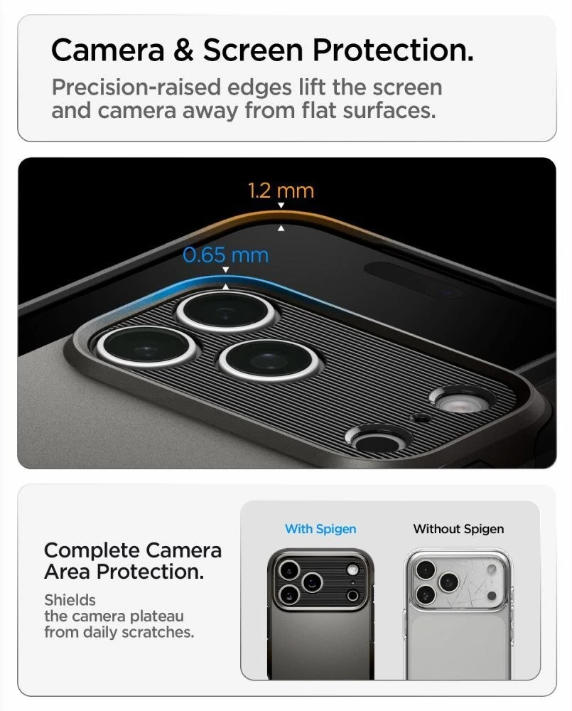 Spigen Tough Armor MagSafe dėklas iPhone 18 Pro / 17 Pro - juodas
