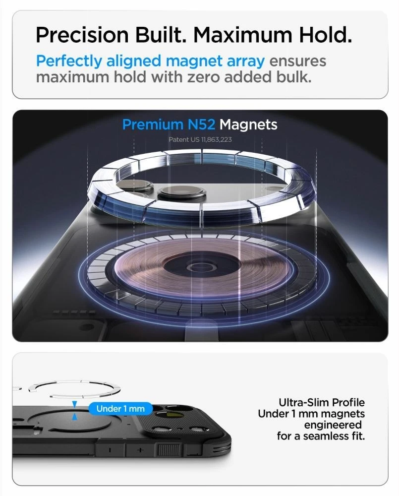 Spigen Tough Armor dėklas iPhone 18 Pro Max / 17 Pro Max - Juodas