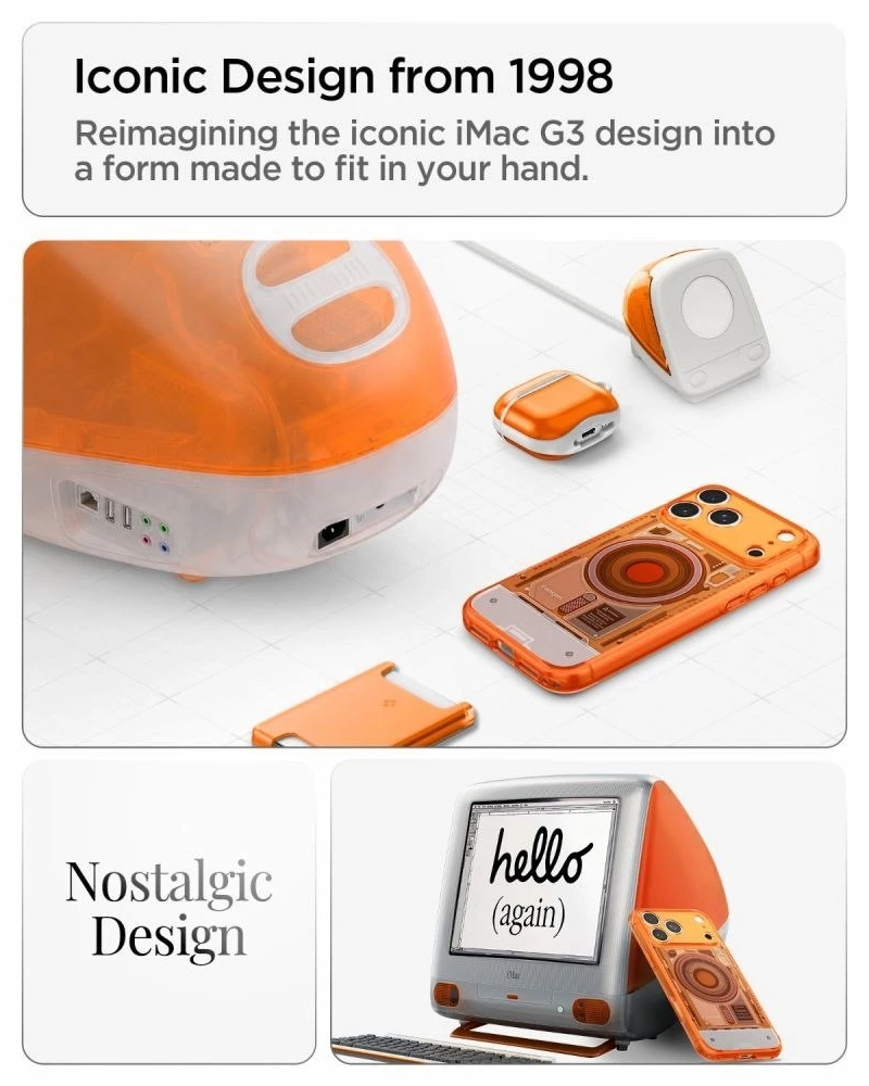 Dėklas Spigen Ultra Hybrid MagSafe Case for iPhone 18 Pro / 17 Pro - Oranžinis