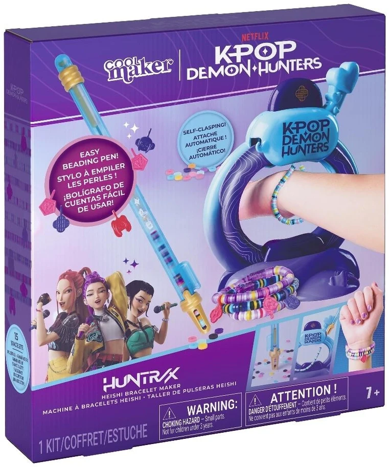 Kūrybinis apyrankių gaminimo rinkinys „Cool Maker K-Pop Demon Hunters“