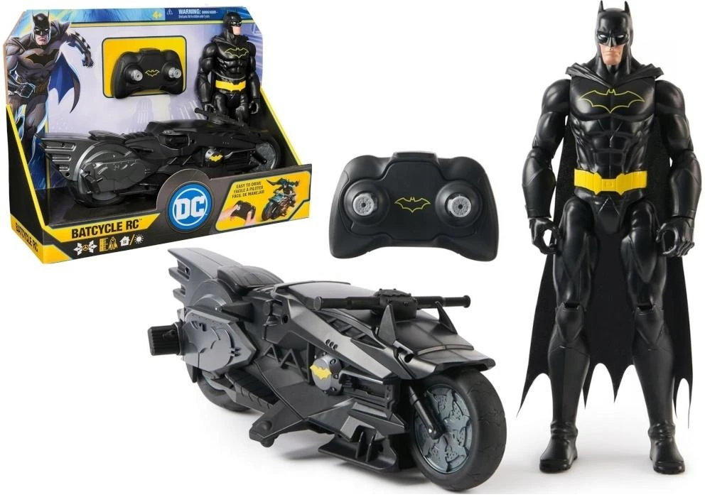 Spin Master BATMAN RC transporto priemonė su figūrėle Batcycle, 6072896