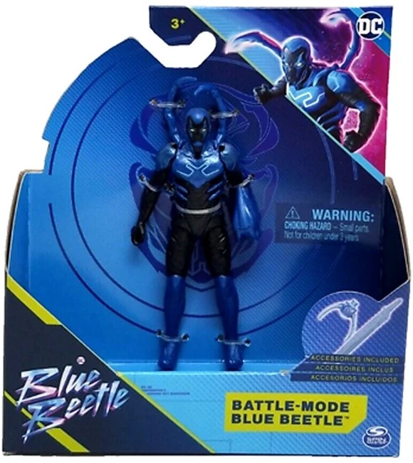 Spin Master figūrėlė DC Mėlyna Beetle Battle Mode 10 cm
