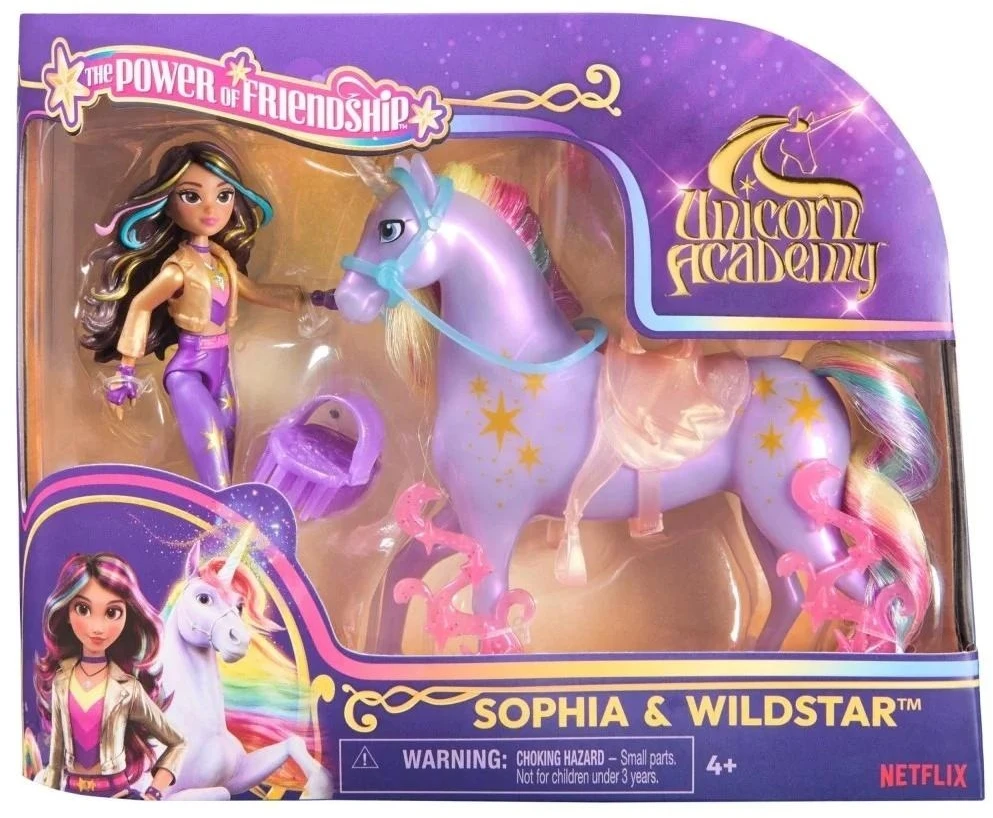 Spin Master Unicorn Academy Vienaragio akademijos lėlė ir vienaragis V2 – Sofija ir Laukinė žvaigždė (6072668)