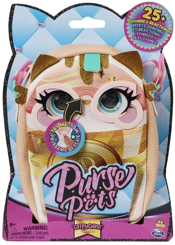 Interaktyvi mini rankinė Spin Master Purse Pets Catpuchino 6064689