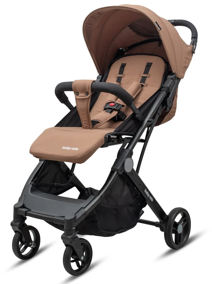 Sportinis vežimėlis Bimelo Baby Mix itin lengvas smėlio spalvos