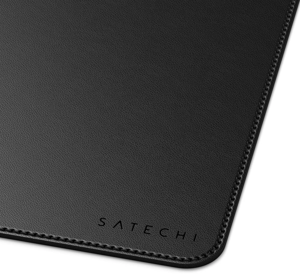SATECHI Vegan-Leather Premium stalo kilimėlis (Juodas)