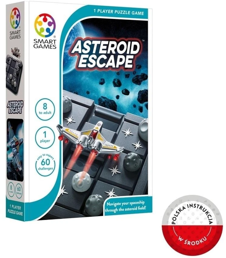 Loginis stalo žaidimas „Asteroid Escape“ (lietuvių k.)