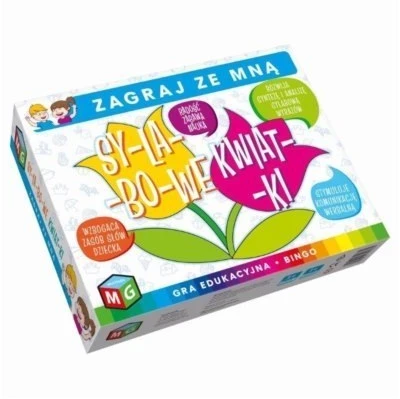 Stalo žaidimas sylabų gėlės edukacinis Multigra