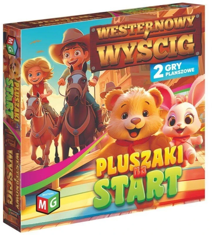 Stalo žaidimas Westernowy wyścig su minkštais žaislais Multigra