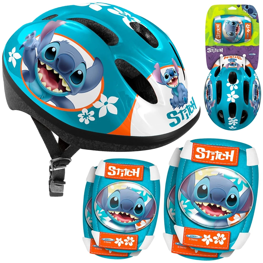 Stamp Reguliuojamas apsauginis komplektas S dydžio šalmas + apsaugos Disney STITCH SP0841