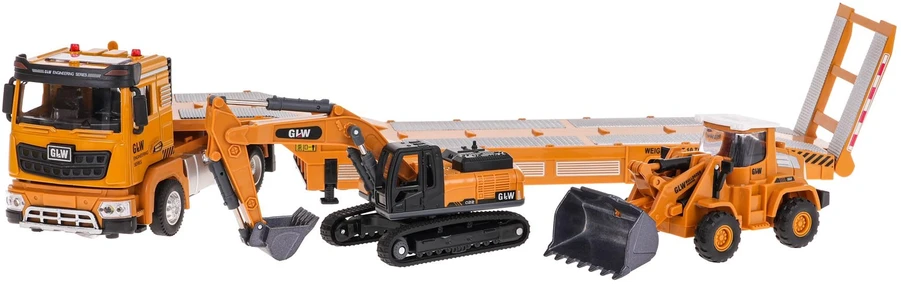 Statybinių transporto priemonių rinkinys su vilkiku RAMIZ