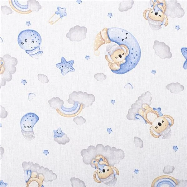 Sulankstomas čiužinys lovytei New Baby STANDARD 120x60x5 cm Koala mėlynas