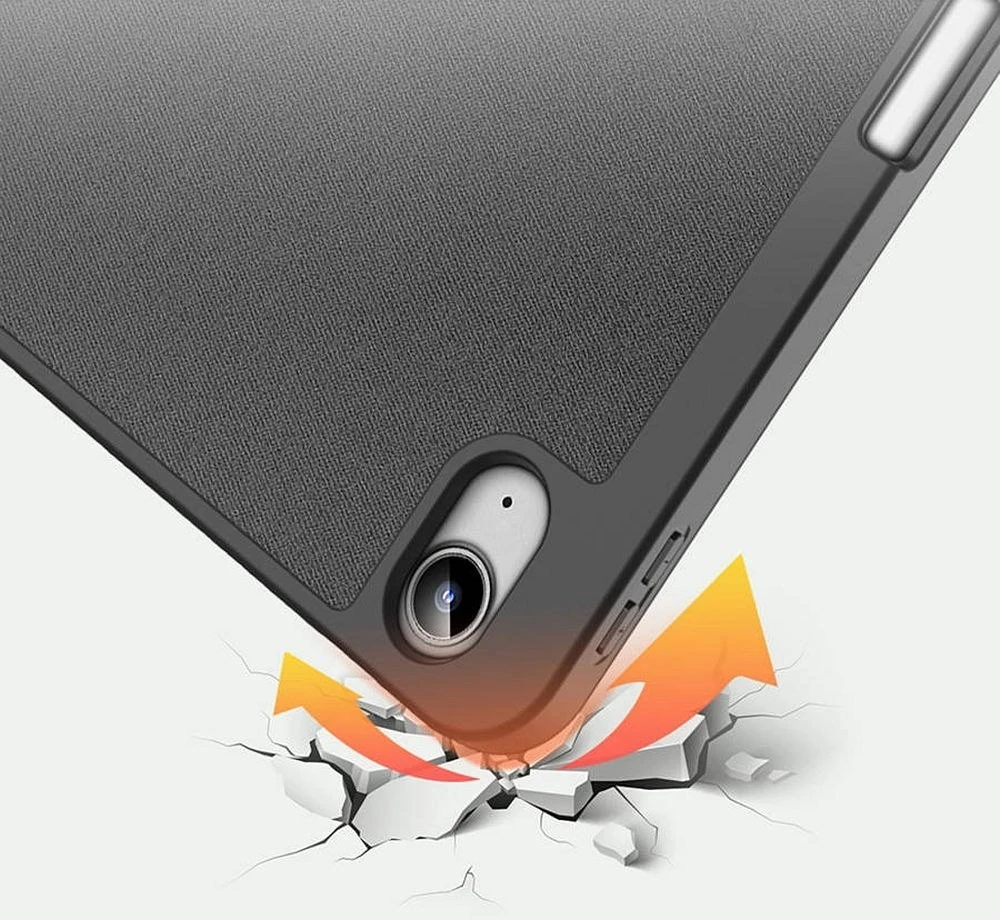 Sulankstomas dėklas Dux Ducis Domo su vieta rašikliui iPad 10 (2022) juodas