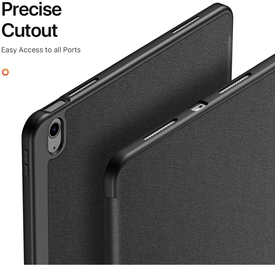 Sulankstomas dėklas Dux Ducis Domo su vieta rašikliui iPad Air 13 (2024) juodas