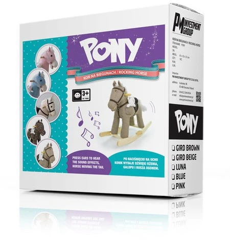 Supamas arkliukas su melodija Milly Mally Pony violetinis