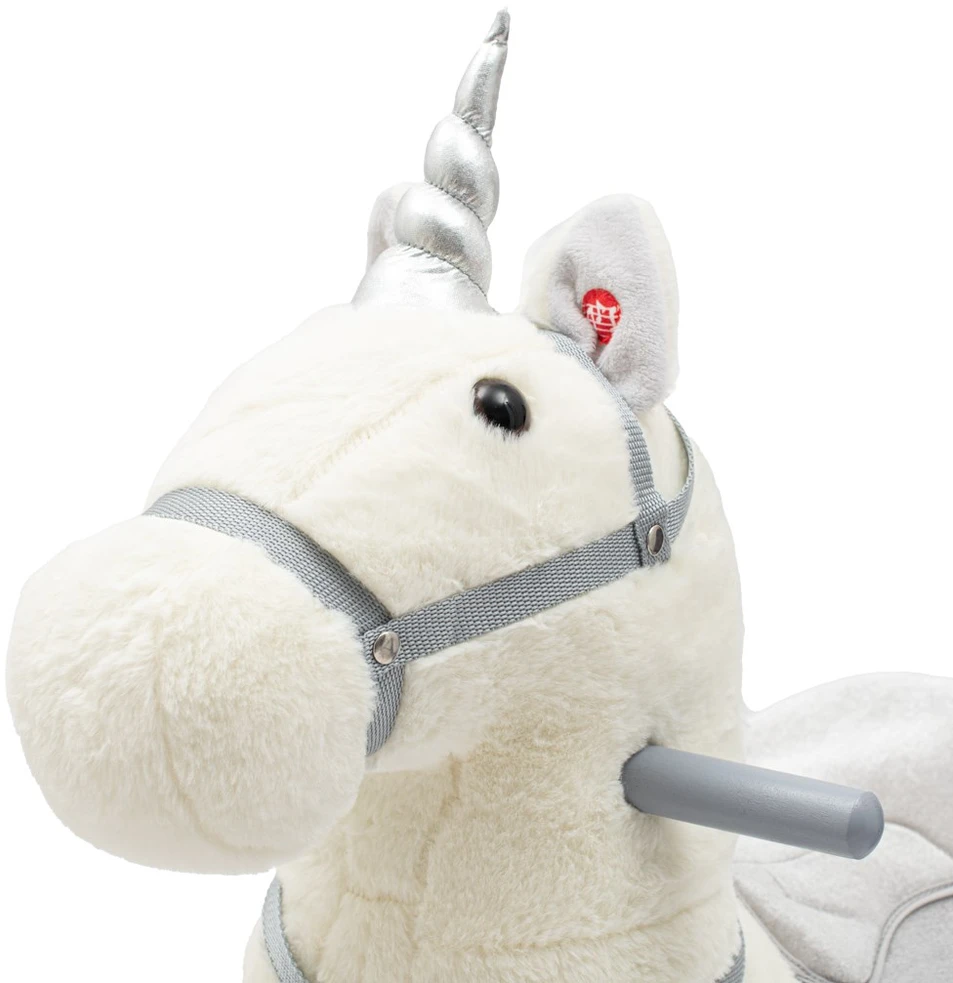 Supamasis žaislas su melodija ir ratukais Unicorn Baby Mix baltas
