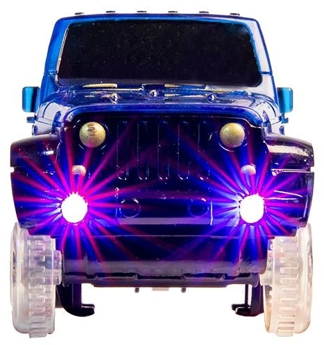 Švytinti tamsoje automobilių trasa