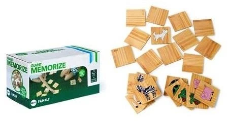Dėlionė Tactic Stalo žaidimas didelės medinės atminties kaladėlės