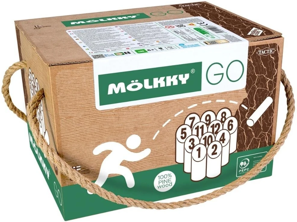 TACTIC Mölkky GO kartoninėje dėžutėje