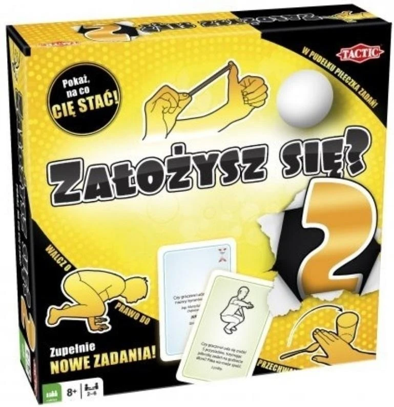 Tactic Stalo žaidimas Założysz się? 2 linksmi iššūkiai šeimai